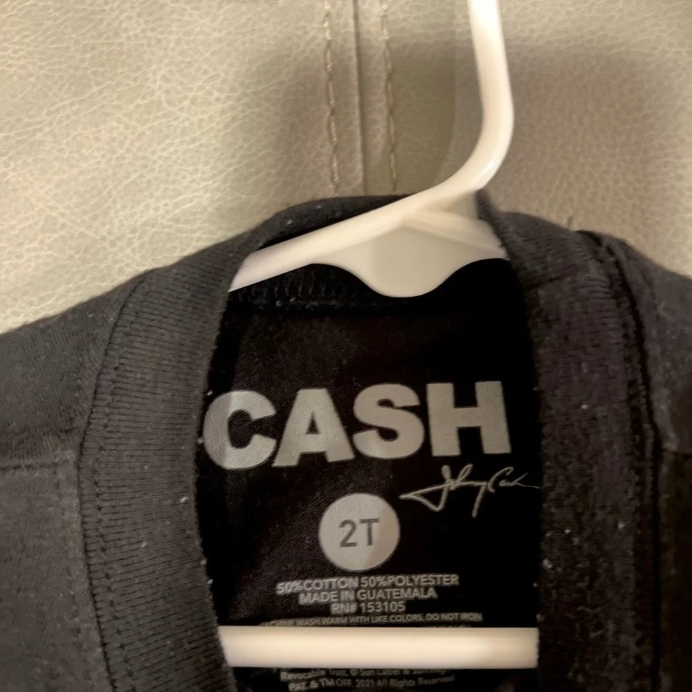 Johnny Cash Kids Black Graphic Tee